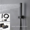 Blackened Bathroom Concealed Shower Faucet